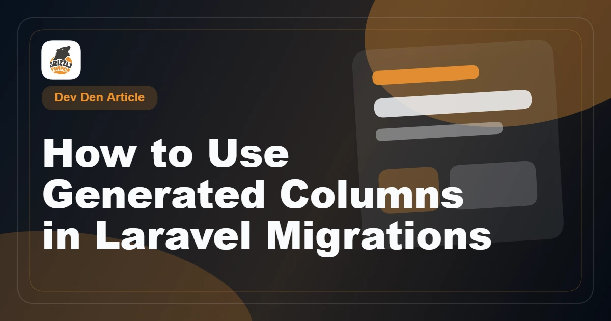 How to Use Generated Columns in Laravel Migrations